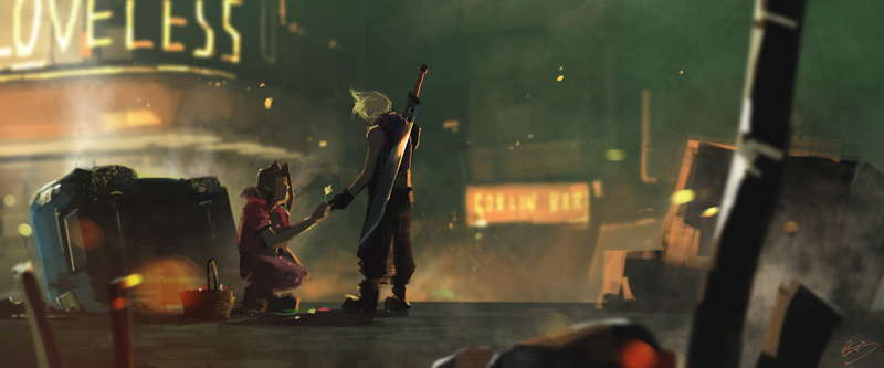 Illustration for article titled Artist Recreates Memorable Moments of Final Fantasy VII